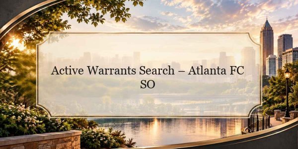 Active Warrants Search – Atlanta FC SO