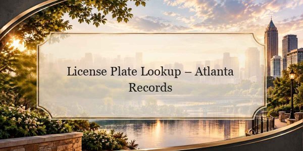 License Plate Lookup – Atlanta Records